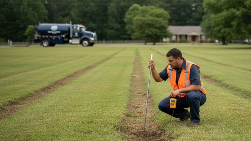 Drain field restoration in Laurens County, Georgia