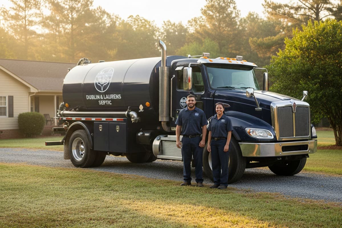 Dublin & Laurens Septic crew in Dublin, Georgia